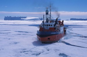 Astrolabe hits the ice pack