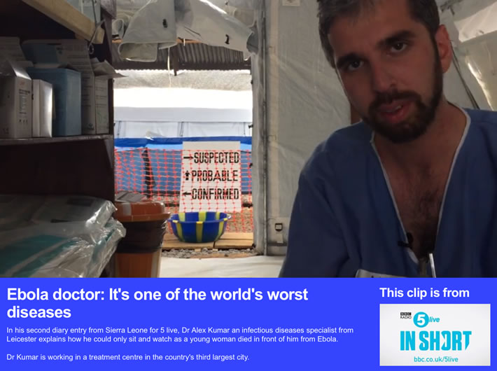 BBC News - Ebola doctor: It's one of the world's worst diseases