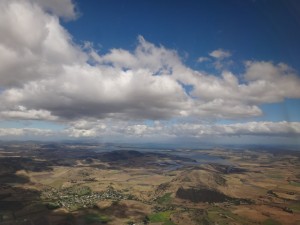 Flight in over Tasmania
