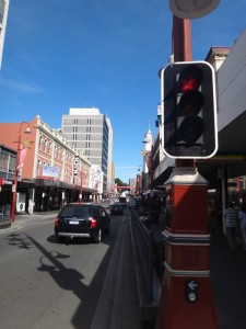 A shopping street, Hobart