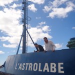 Emulating what is to come - renaming of the ship - GASTROlabe for the vomiting that is done on board.