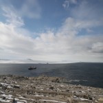 Italian boat, The 'Italica'. Parked in the same bay Terra Nova was, exactly 100 years later