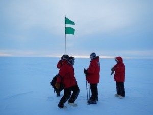Trip to locate the exact position of Amundsen's tent position at the South Pole