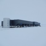 Home Sweet Home - the brand new South Pole Station, before darkness set in